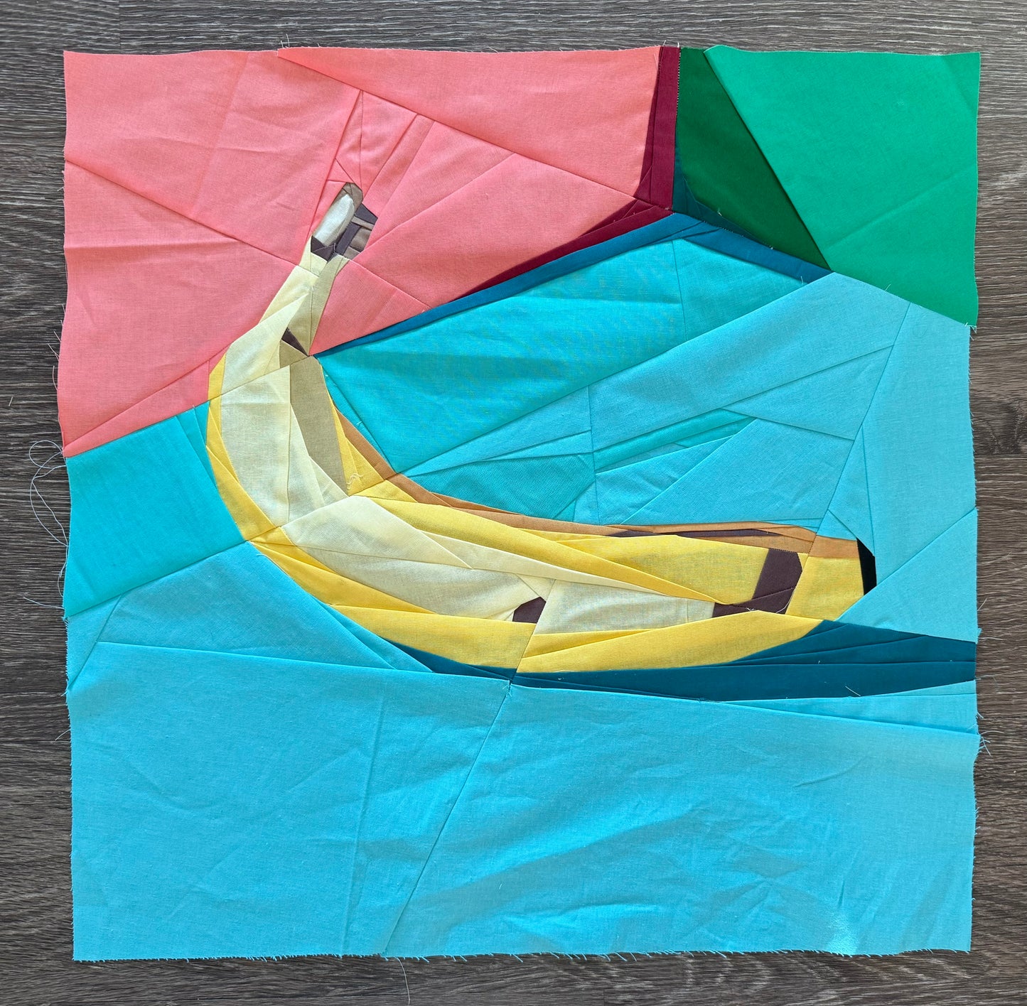 Banana Quilt Block: 20 Inch Foundation Paper Piecing Pattern (Digital Download)