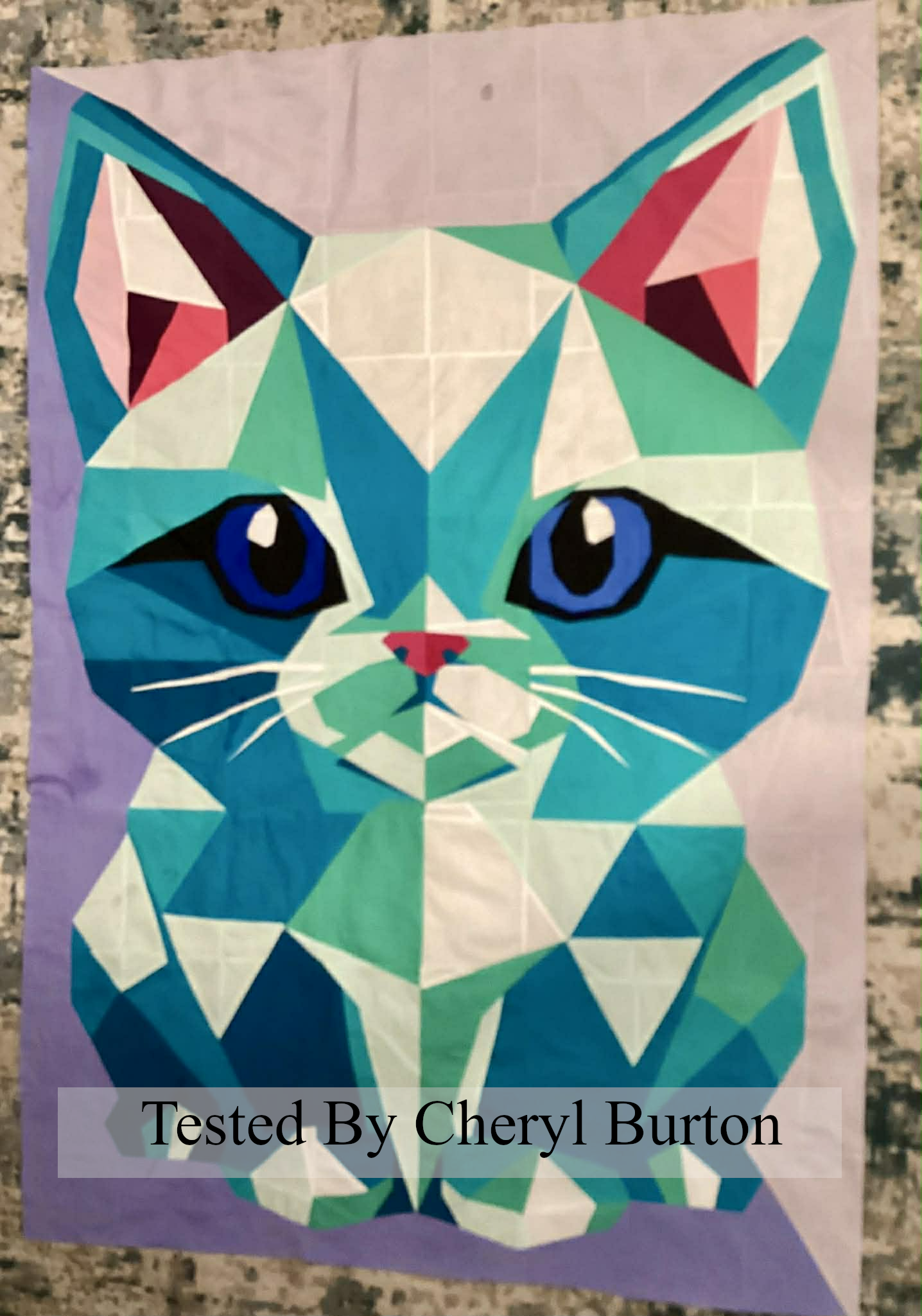 Crystal Kitty – Foundation Paper Piecing Quilt Pattern (45" x 65")