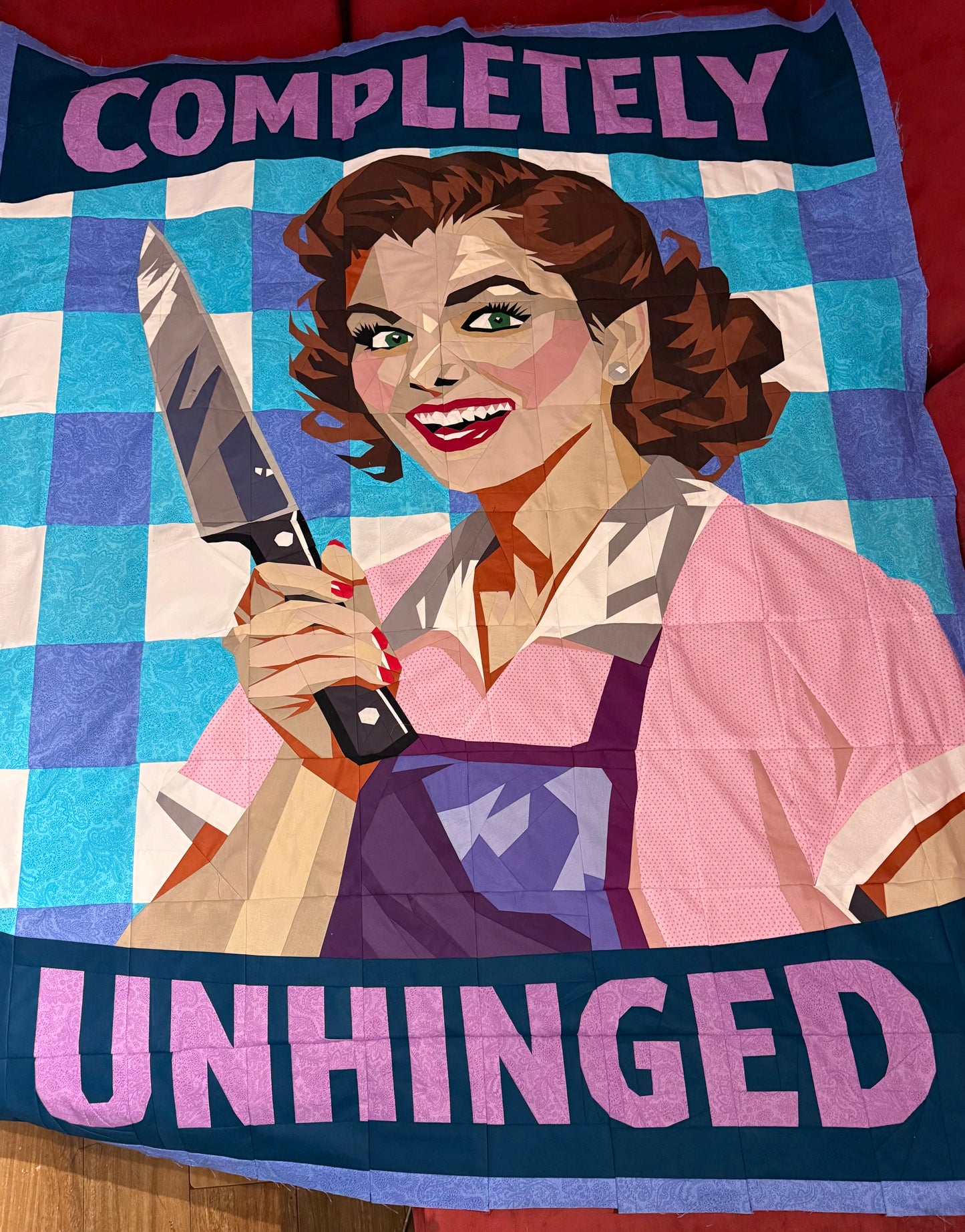 Completely Unhinged - Kristy FPP Quilt Pattern (60x75")