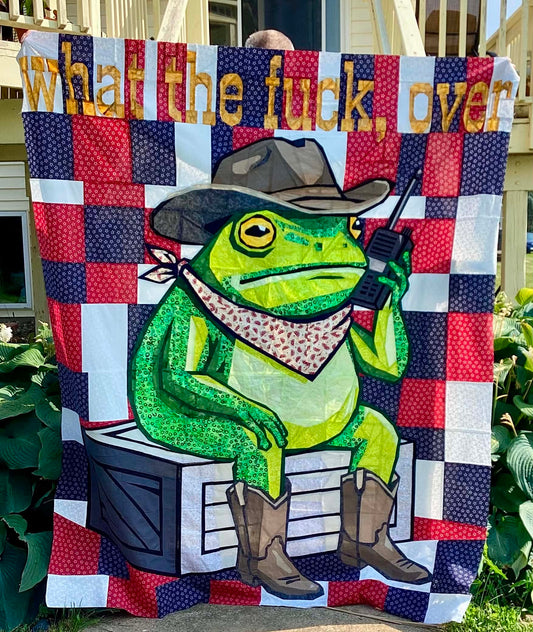 Cowboy Frog Quilt Pattern – 60 x 72