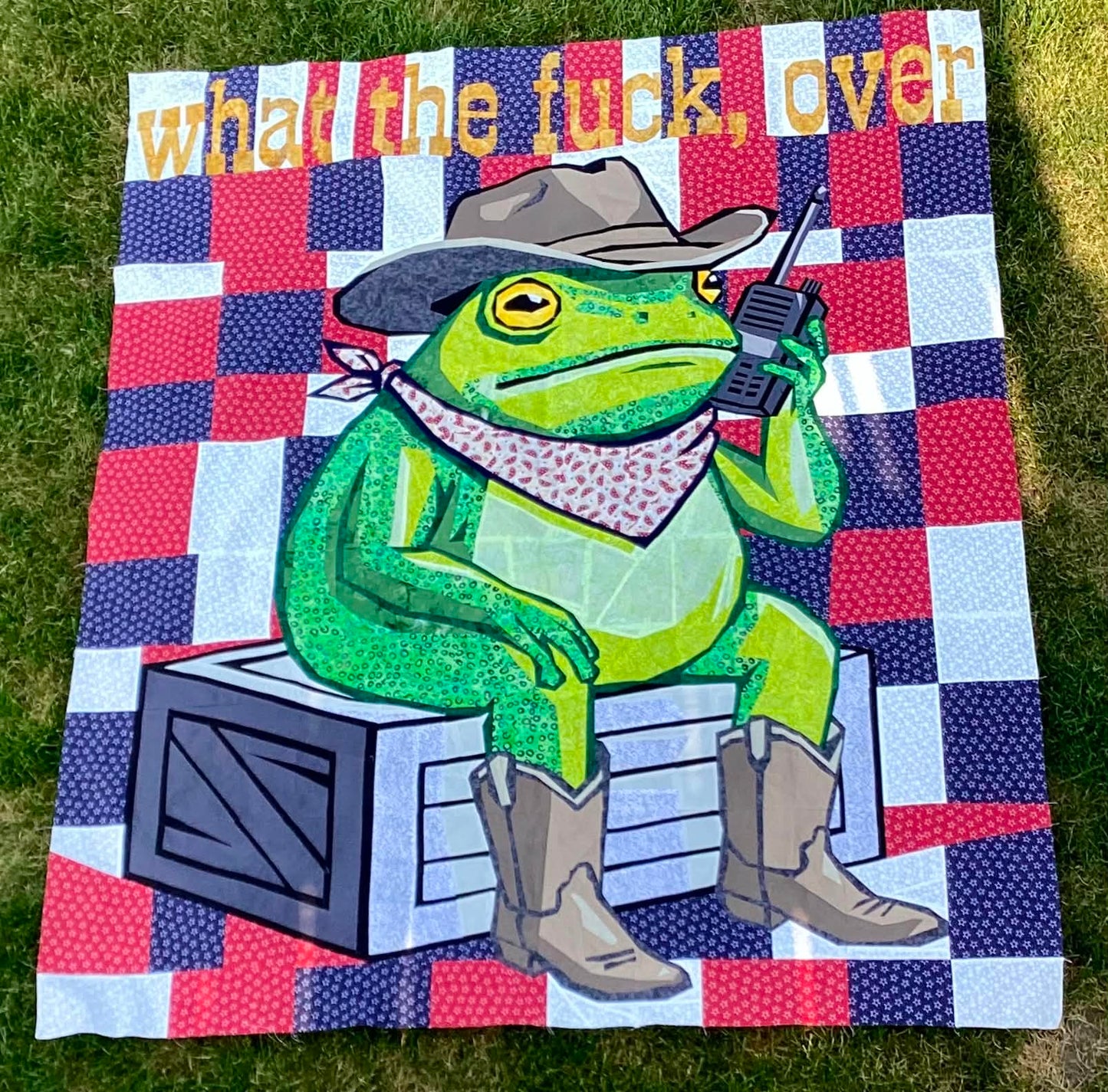 Cowboy Frog Quilt Pattern – 60 x 72