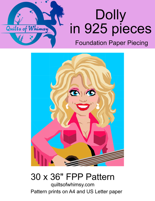 Dolly in 925 Pieces – Dolly Parton Wall Hanging Pattern