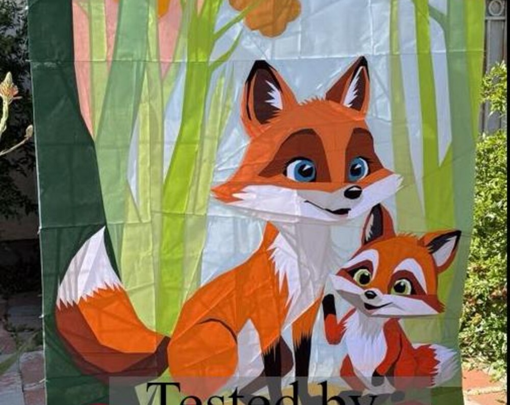 Woodland Creatures fpp Baby Quilt Pattern Foundation Paper Piecing PDF Adorable Animal Quilt Design fox pattern fox fpp pattern