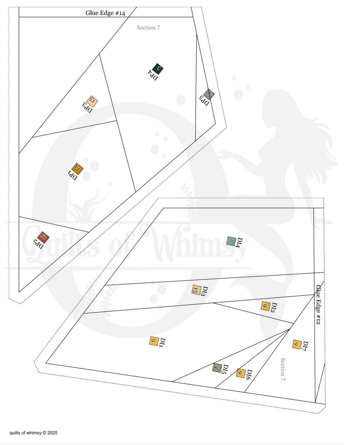 Woodland Creatures fpp Baby Quilt Pattern Foundation Paper Piecing PDF Adorable Animal Quilt Design fox pattern fox fpp pattern