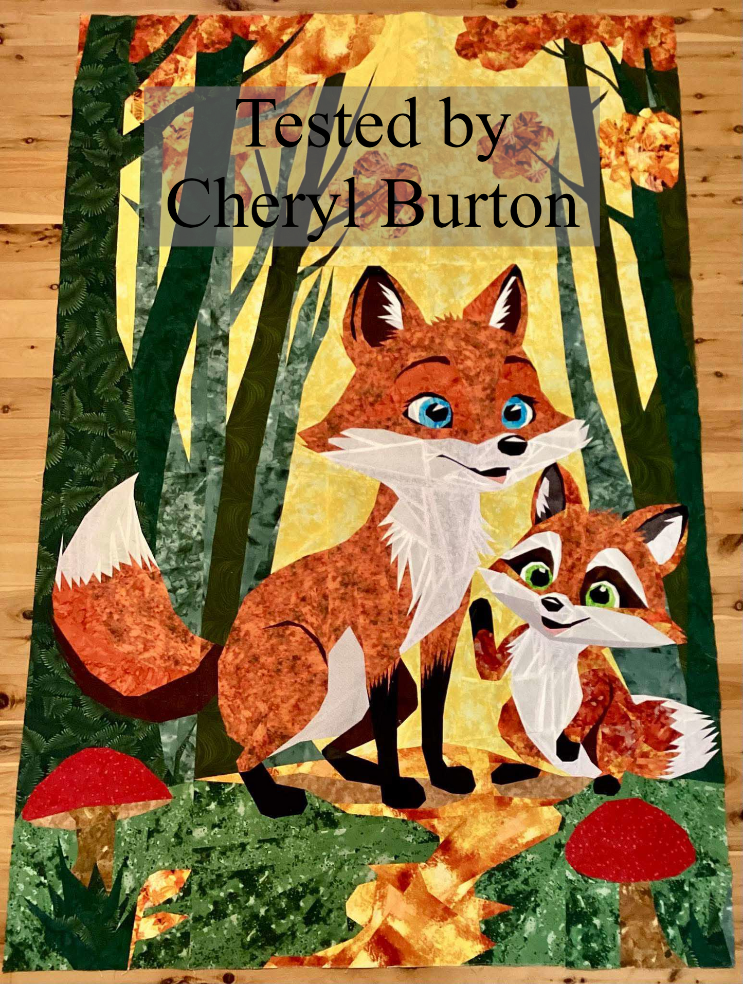 Woodland Creatures fpp Baby Quilt Pattern Foundation Paper Piecing PDF Adorable Animal Quilt Design fox pattern fox fpp pattern