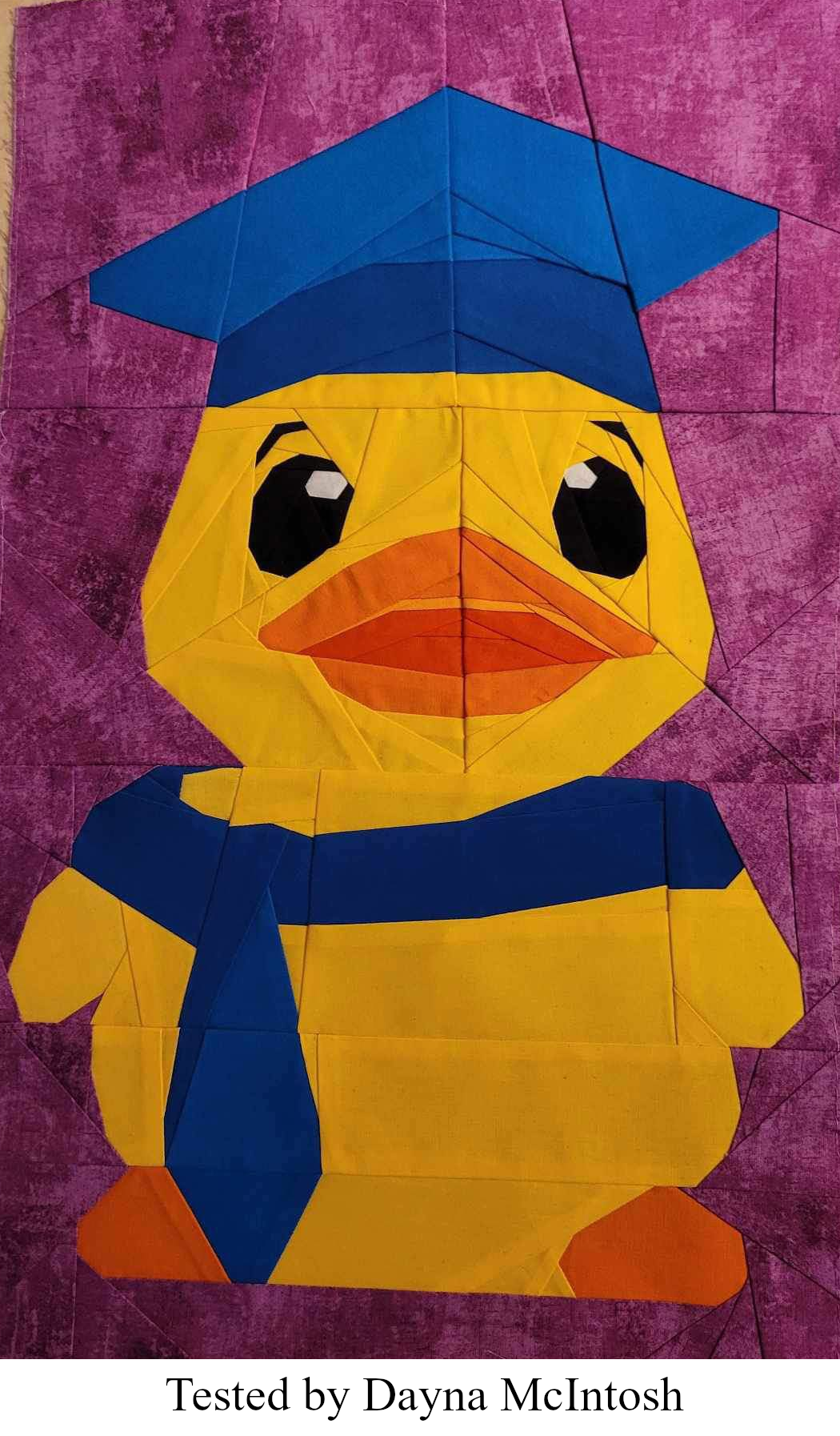 Graduation Ducky FPP Pattern: 12x20 Inch Duck (Digital Download)